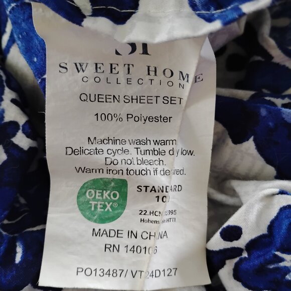SWEETHOME DEEP POCKET QUEEN SIZE 100% POLYESTER TUSCAN SHEET SET - Picture 2 of 4
